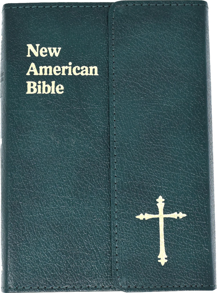 St. Joseph Edition of the New American Bible - Revised Edition - Green Leather magnetic flap