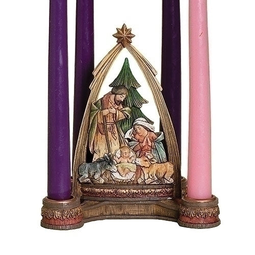 Advent Nativity Candle Holder