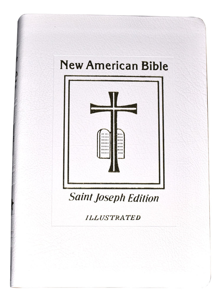 New American Bible, St. Joseph Edition, Medium Size, White bonded leather