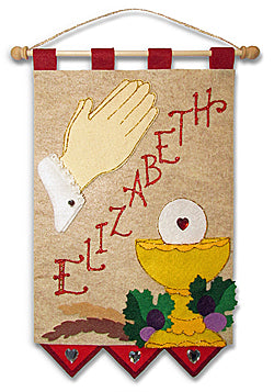 First communion banner kit cardinal red