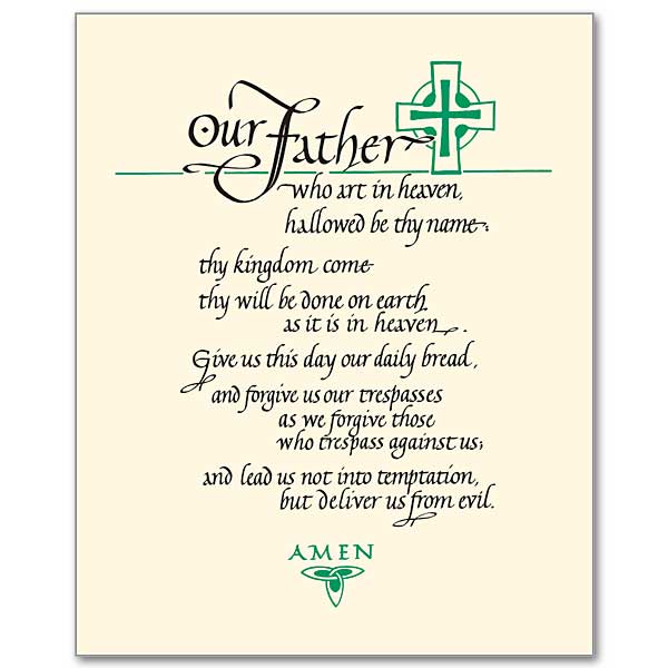 8 8-x-10-our-father-prayer-framing-print-celtic-cove-catholic-bookstore