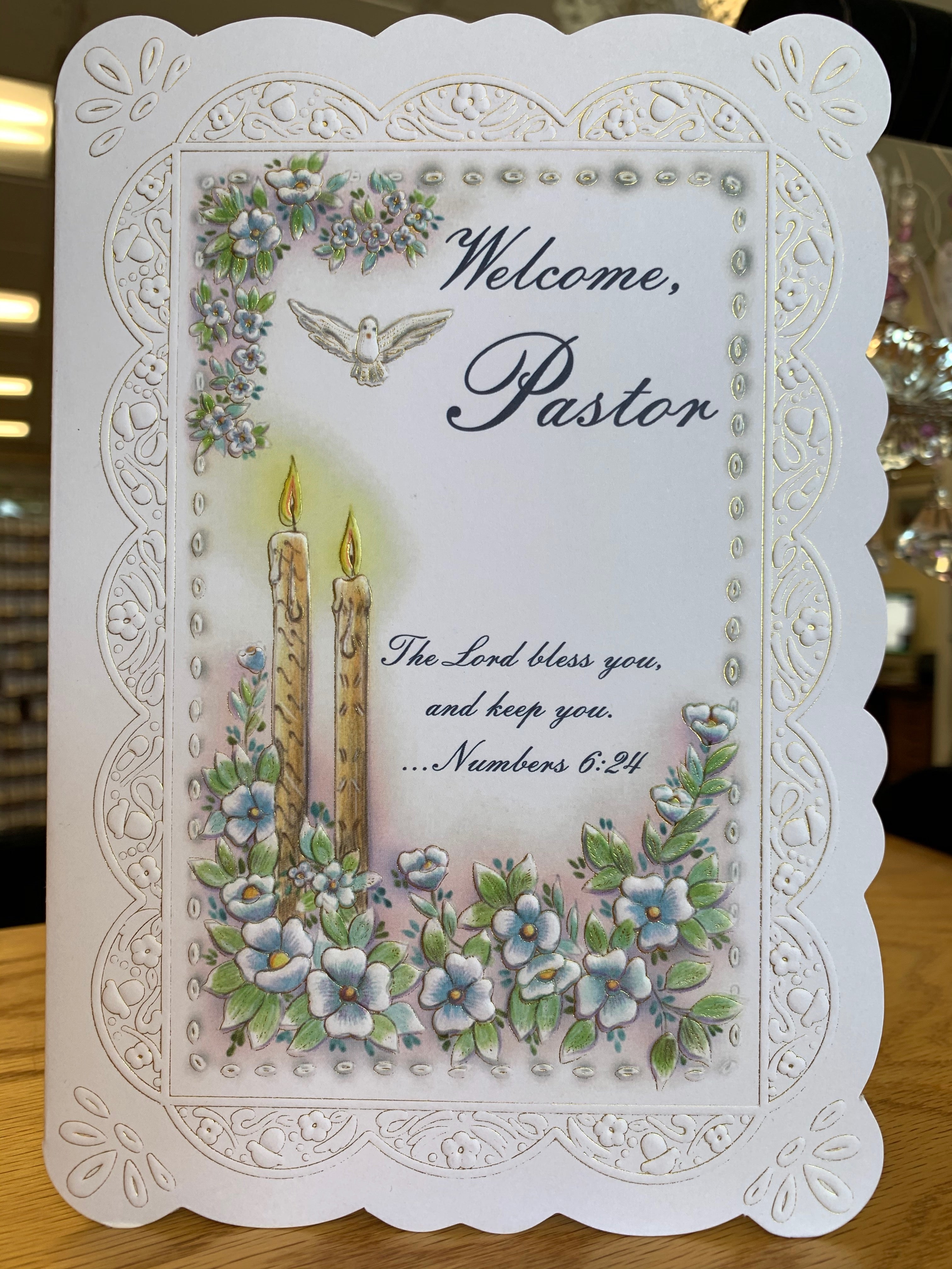 Welcome, Pastor Greeting Card – Celtic Cove Catholic Bookstore