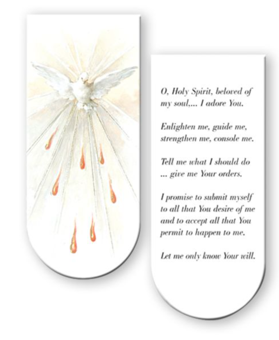 Holy Spirit Magnetic Bookmark – Celtic Cove Catholic Bookstore