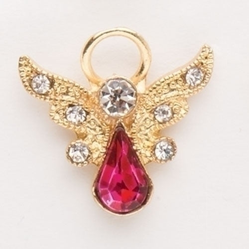 Birthstone Angel Pin with Wings, October 