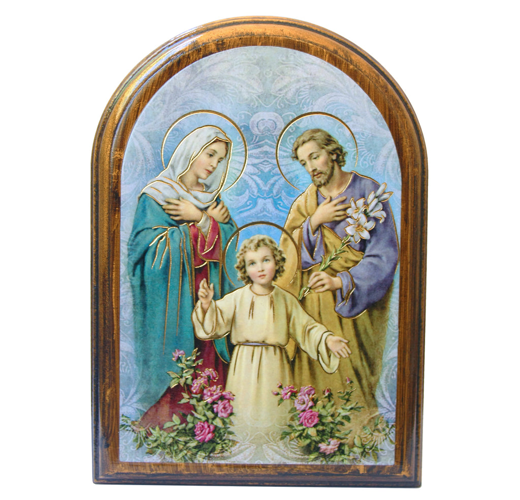 Holy Family wooden plaque