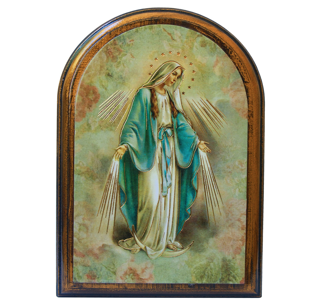 Our Lady of Grace wooden plaque