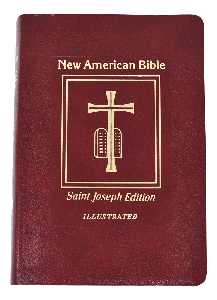 St. Joseph New American Bible, Bonded Leather, Red medium