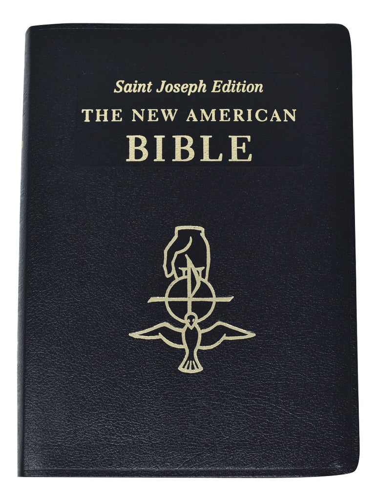 St. Joseph New American Bible, Large Print, black leather